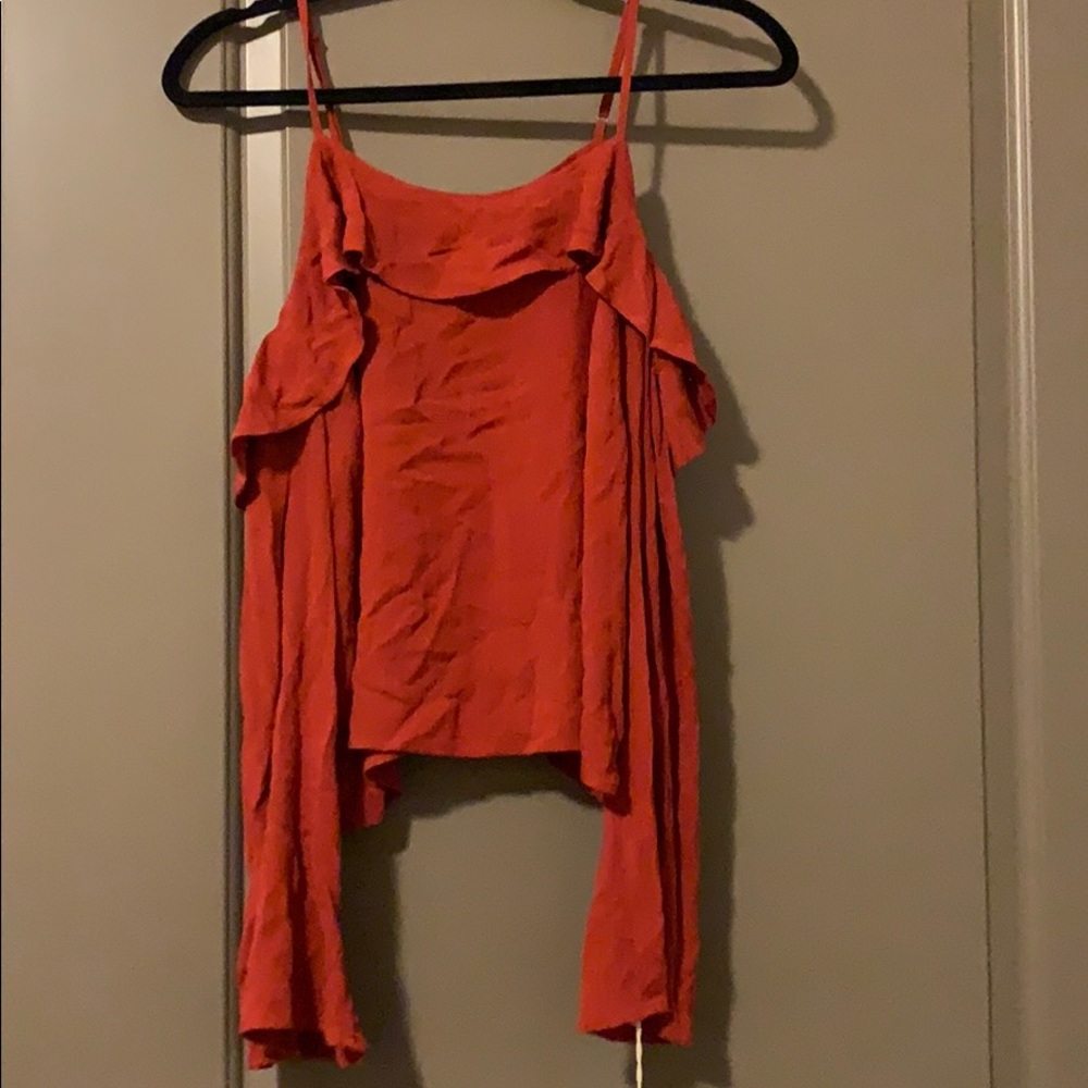 Long sleeve off shoulder top
